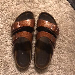 Birkenstock- Arizona bronze/glitter